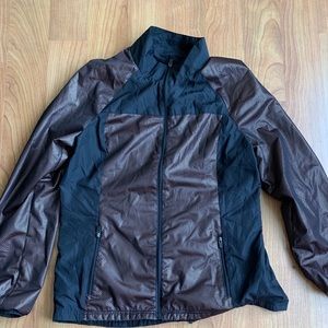 Fabletics Afina Jacket in Black and Rose Gold